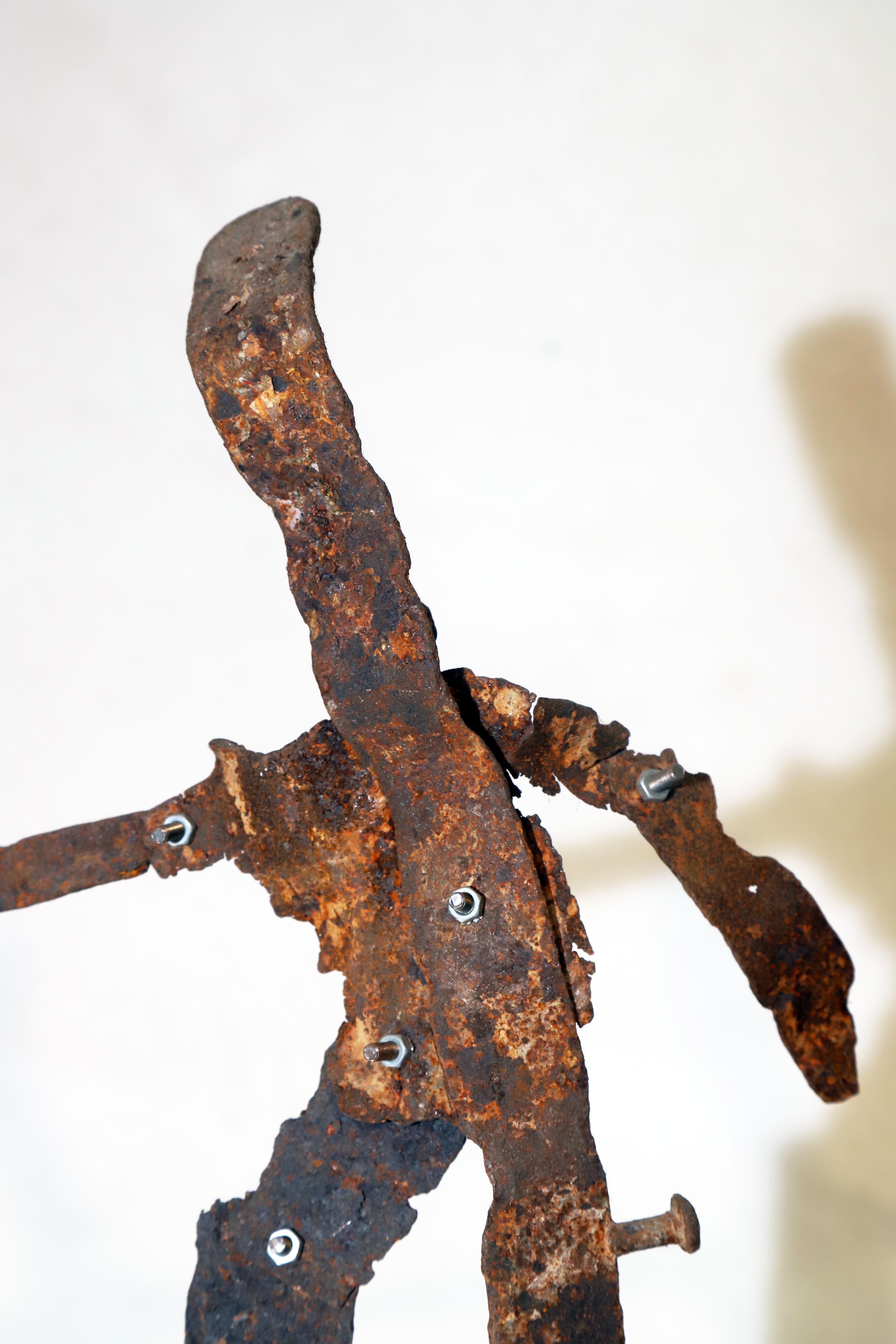 Antonio Panzuto - sculture Ruggini - Figura danzante 5 - Rusty sculpture Dancing figure