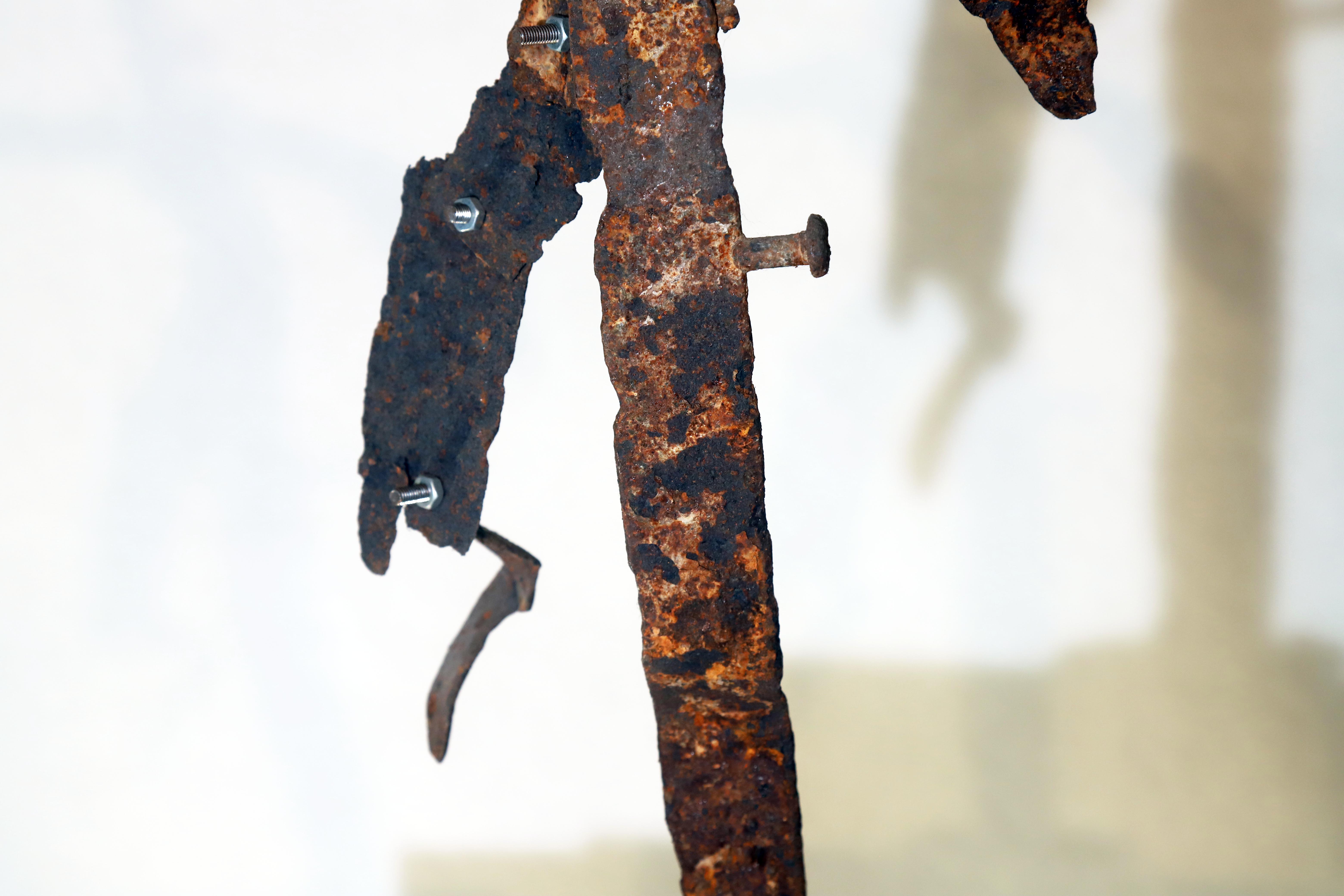 Antonio Panzuto - sculture Ruggini - Figura danzante 5 - Rusty sculpture Dancing figure