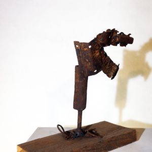 Antonio Panzuto - sculture Ruggini - Figura danzante 6 - Rusty sculpture Dancing figure