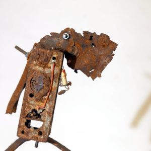 Antonio Panzuto - sculture Ruggini - Figura danzante 7 - Rusty sculpture Dancing figure
