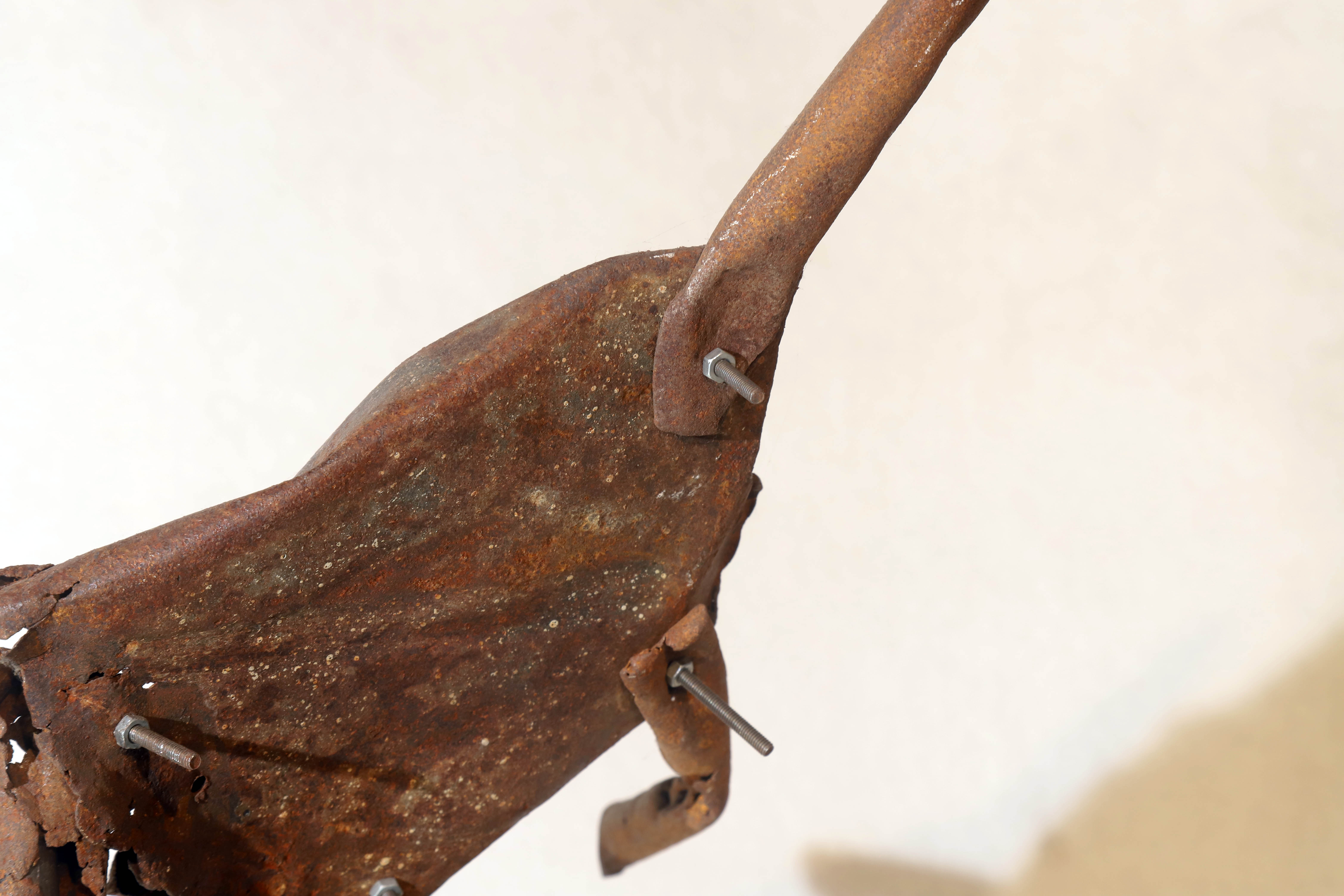 Antonio Panzuto - sculture Ruggini - Figura danzante 11 - Rusty sculpture Dancing figure