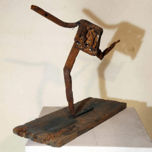 Antonio Panzuto - sculture Ruggini - Figura danzante 2 - Rusty sculpture Dancing figure