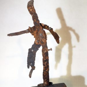 Antonio Panzuto - sculture Ruggini - Figura danzante 5 - Rusty sculpture Dancing figure