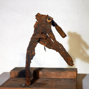 Antonio Panzuto - sculture Ruggini - Figura danzante 12 - Rusty sculpture Dancing figure