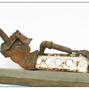 Antonio Panzuto - sculture Ruggini - Ballerino a terra - Rusty sculpture Dancer on the floor