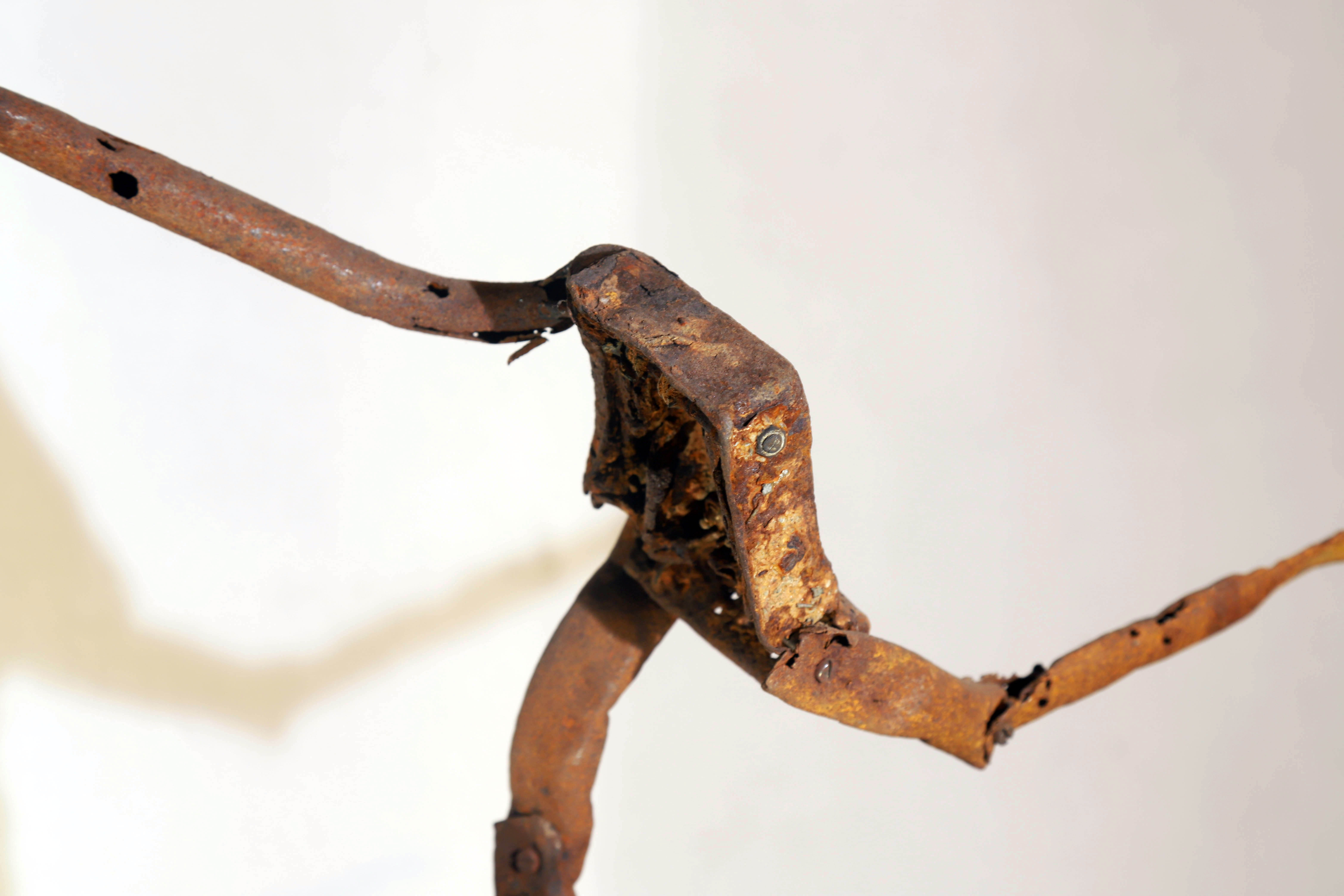 Antonio Panzuto - sculture Ruggini - Figura danzante 2 - Rusty sculpture Dancing figure